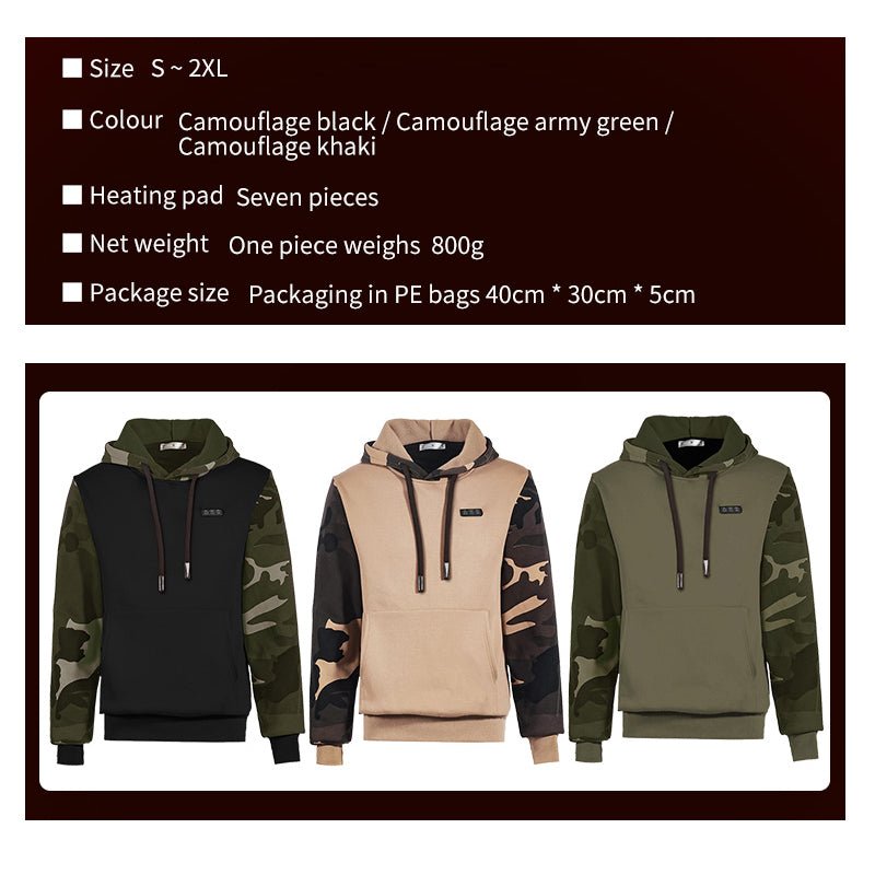 Heated Hooded Sweatshirt - Yorkn Inc✅