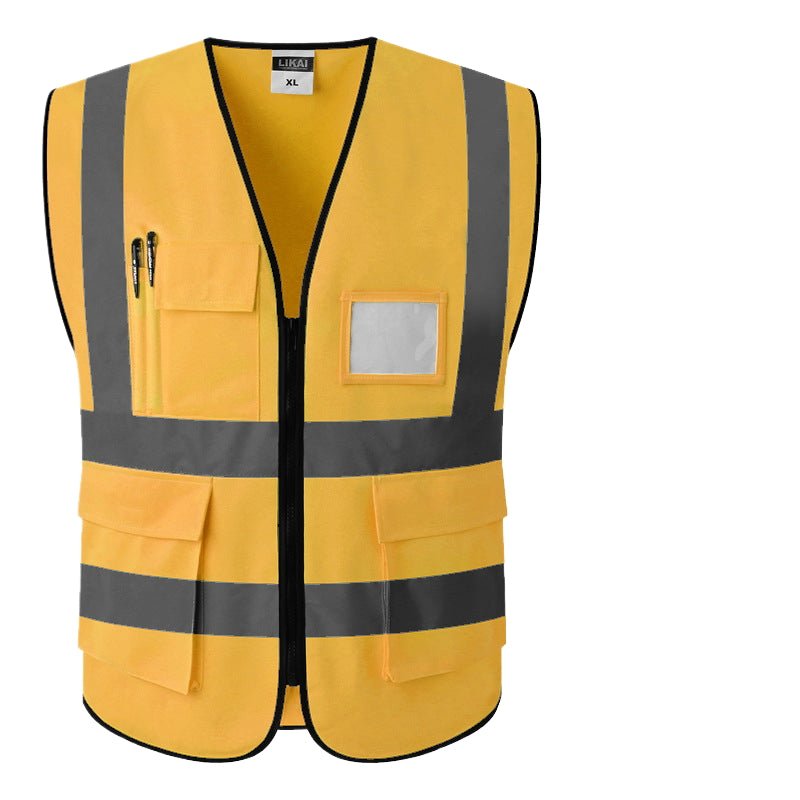 High Visibility Safety Reflective Vest With Pocket - Yorkn Inc✅