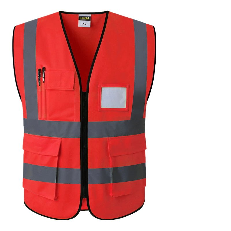 High Visibility Safety Reflective Vest With Pocket - Yorkn Inc✅