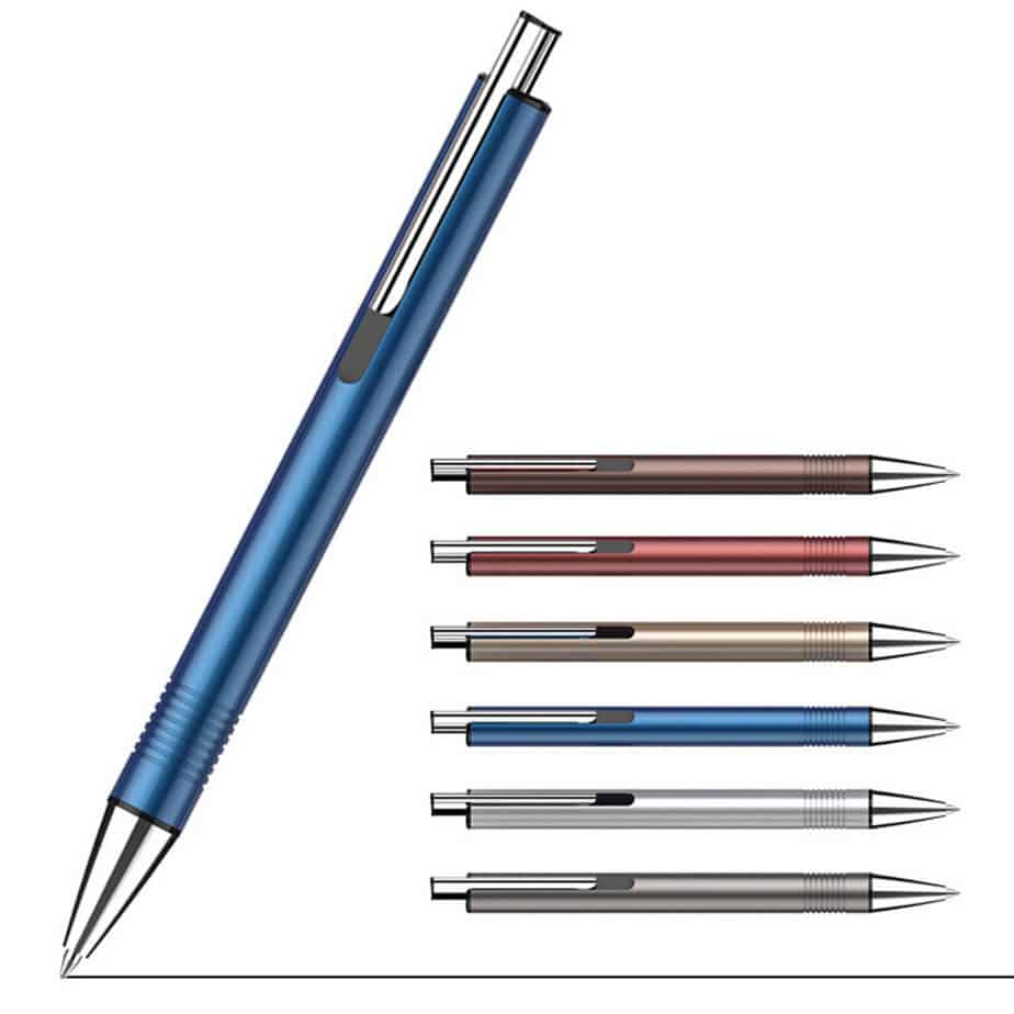 Metal Aluminum Barrel Ballpoint Pen With Pocket Clip - Yorkn Inc✅