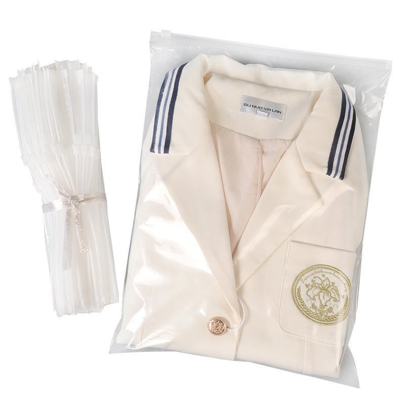 Pe Transparent Zipper Bag - 13 Inches X 19 Inches - Yorkn Inc✅