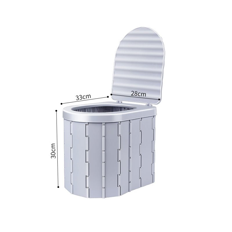 Portable Folding Toilet With Lid - Yorkn Inc✅