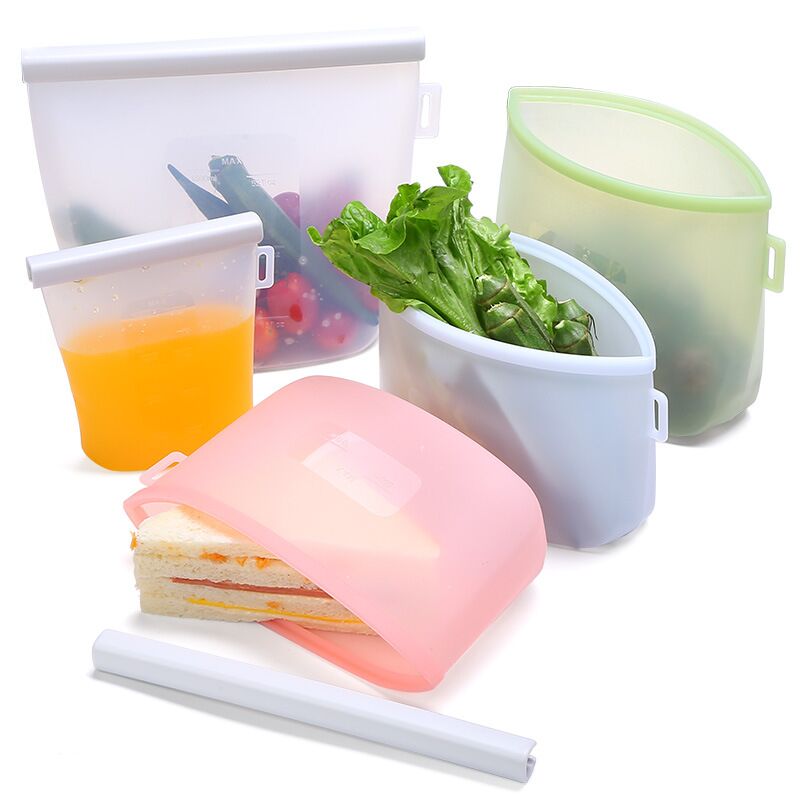 Reusable Silicone Food Storage Bags - Yorkn Inc✅