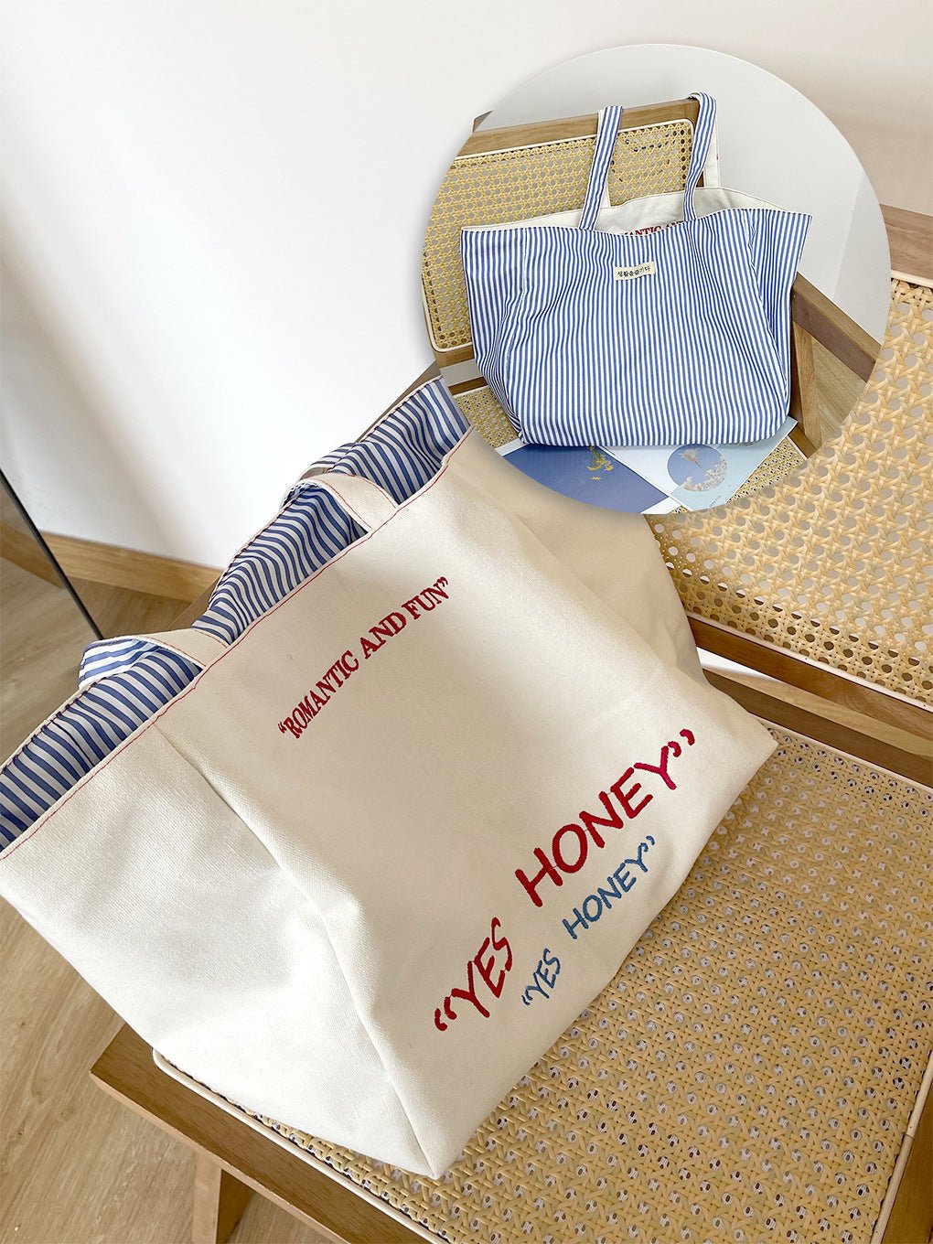 Reversible Large Capacity Tote Bag - Yorkn Incโ