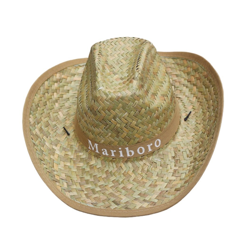 Summer Straw Cowboy Hat With Trim - Yorkn Incβ