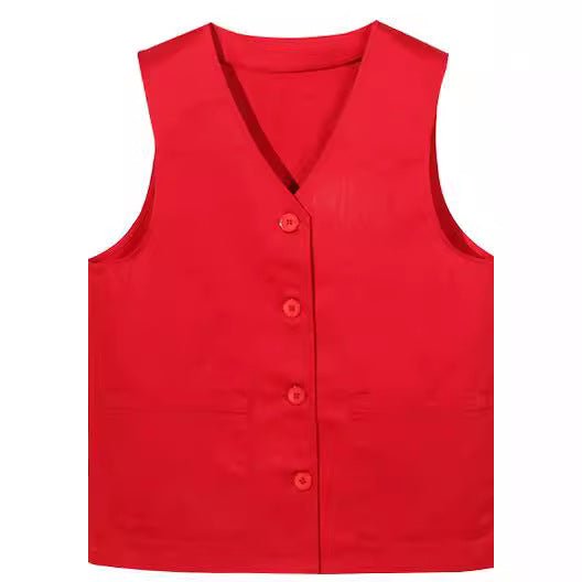 Twill Flat Button Work Vest - Yorkn Inc✅
