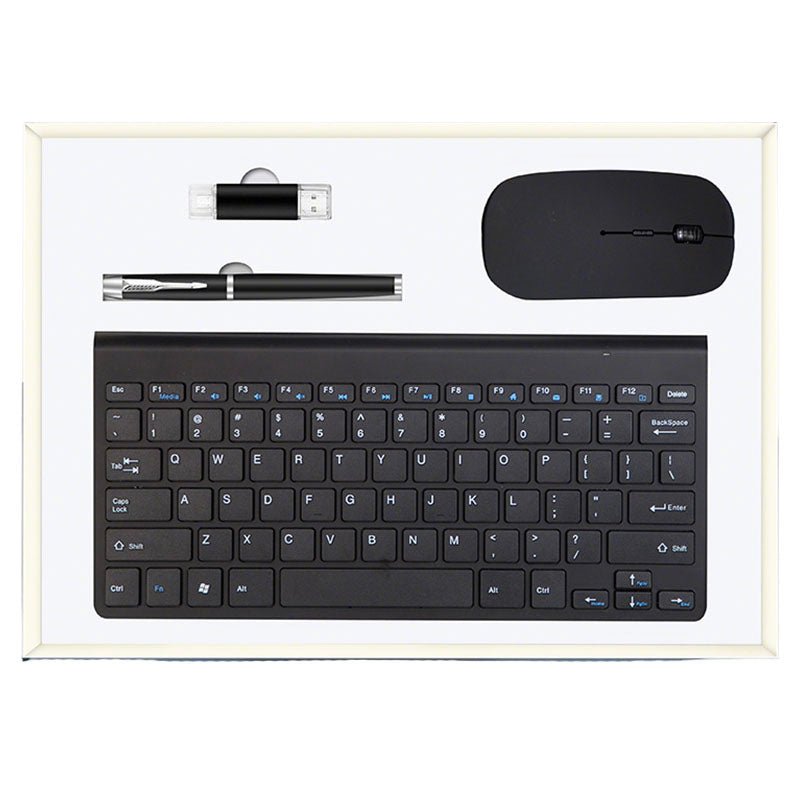 Wireless Keyboard And Mouse 4 Pcs Set - Yorkn Inc✅