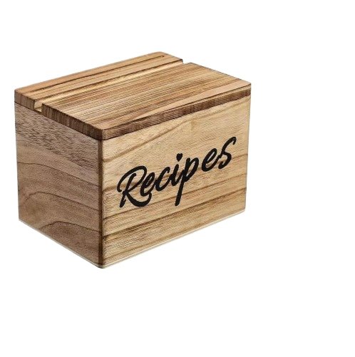 Wooden Recipe Box - Yorkn Inc✅
