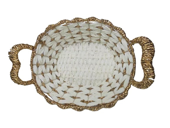 Cesta de frutas tejida 