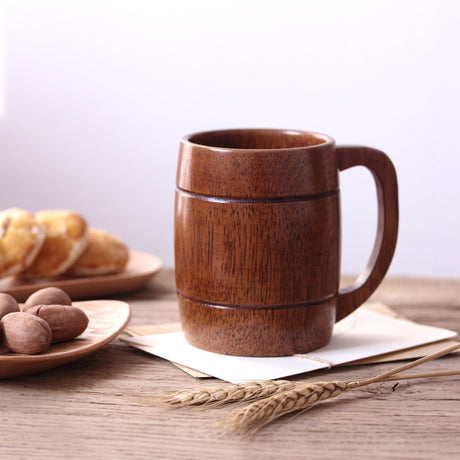 Retro Wooden Mug Beer Mug