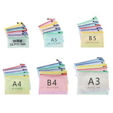 Bolsa de archivo transparente con cremallera B5 
