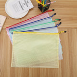 Bolsa de archivo transparente con cremallera B5 