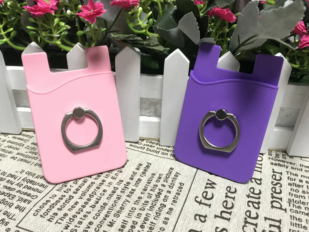 Cartera de silicona con anilla 