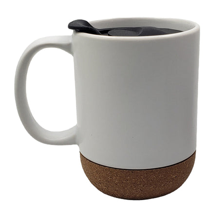 12 Oz. Cork Base Ceramic Mug - Yorkn Inc✅