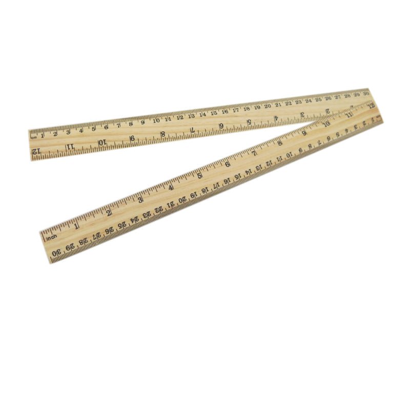 12" Wooden Ruler - Yorkn Inc✅