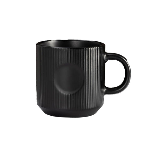12oz Elegant Striped Ceramic Coffee Mug - Yorkn Inc✅