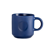 12oz Elegant Striped Ceramic Coffee Mug - Yorkn Inc✅