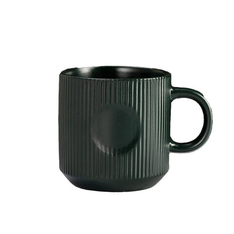 12oz Elegant Striped Ceramic Coffee Mug - Yorkn Inc✅