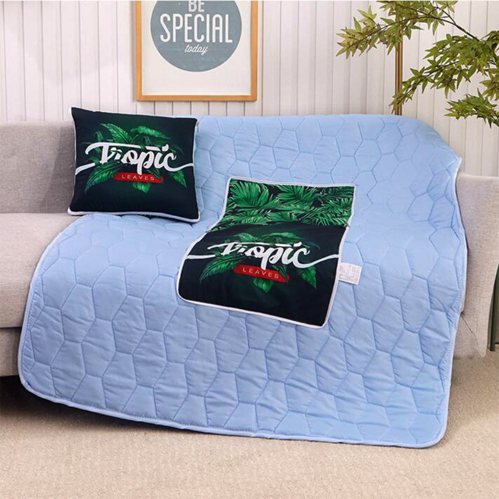 Couverture et coussin pliables personnalisés 