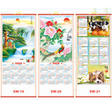 Calendario de pared de desplazamiento 2026 Año del Caballo 