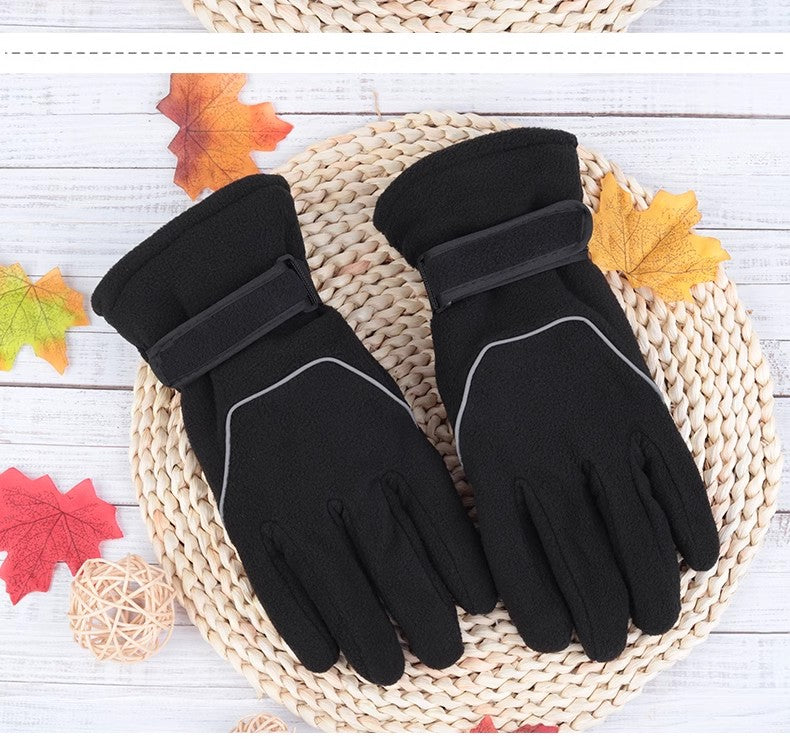 Guantes deportivos de polar suave y cálido 