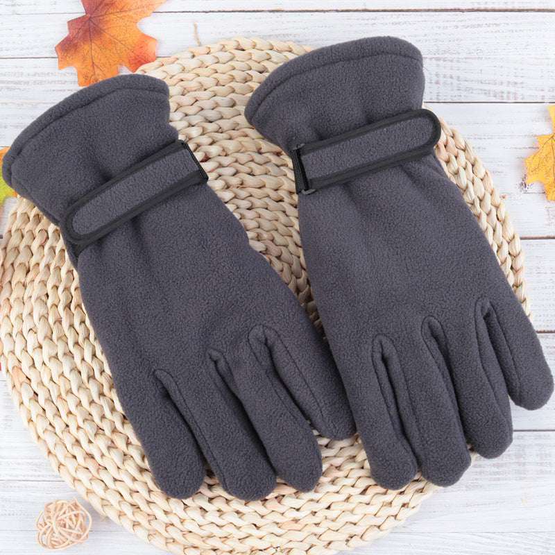 Guantes deportivos de polar suave y cálido 