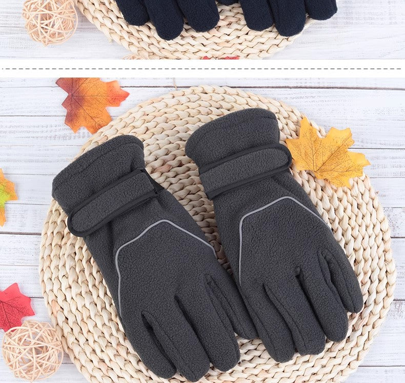 Guantes deportivos de polar suave y cálido 