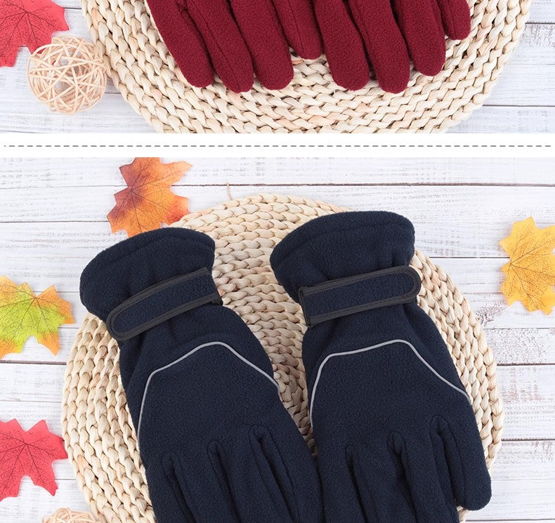 Guantes deportivos de polar suave y cálido 