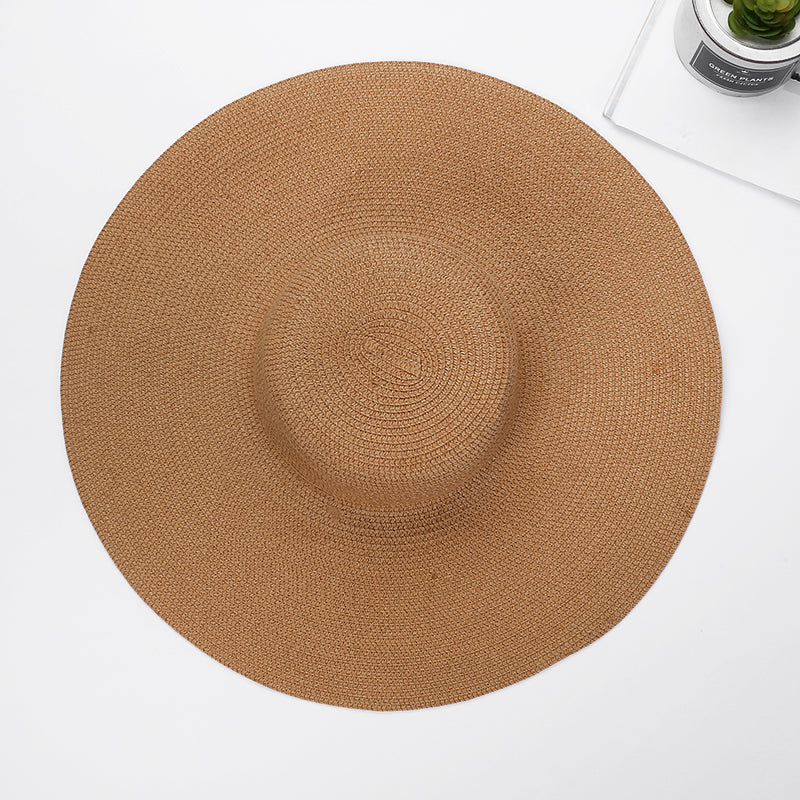 Chapeau de plage à large bord brodé 