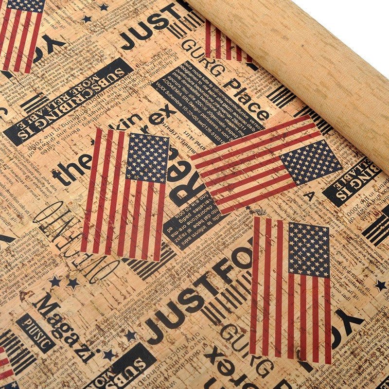 Cork Leather Cloth Full Size Printed