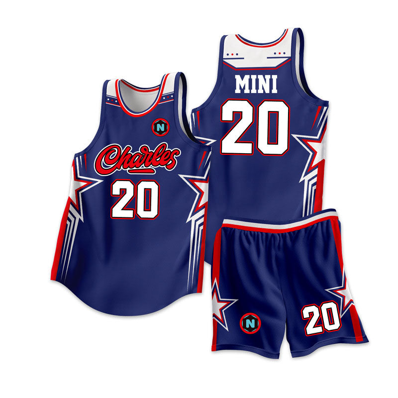 Jersey Basketball Sport Shirt 2pcs Set