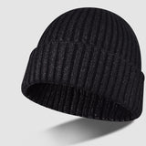 Bonnet épais tricoté pour homme et femme 