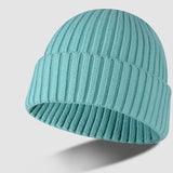 Bonnet épais tricoté pour homme et femme 