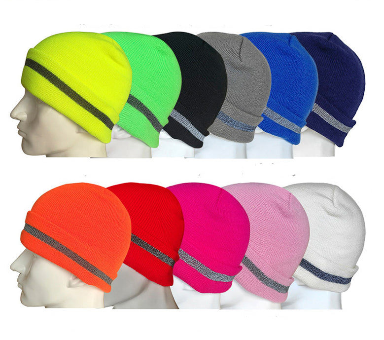 Gorro con bandas reflectantes para la noche 