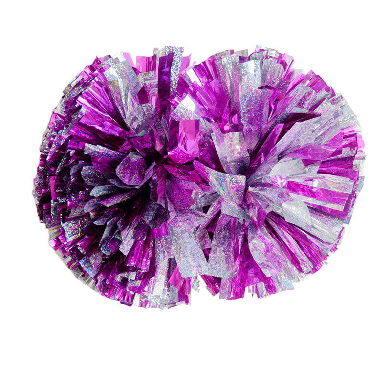 6"large Cheer Pompom Made By Laser Ribbon