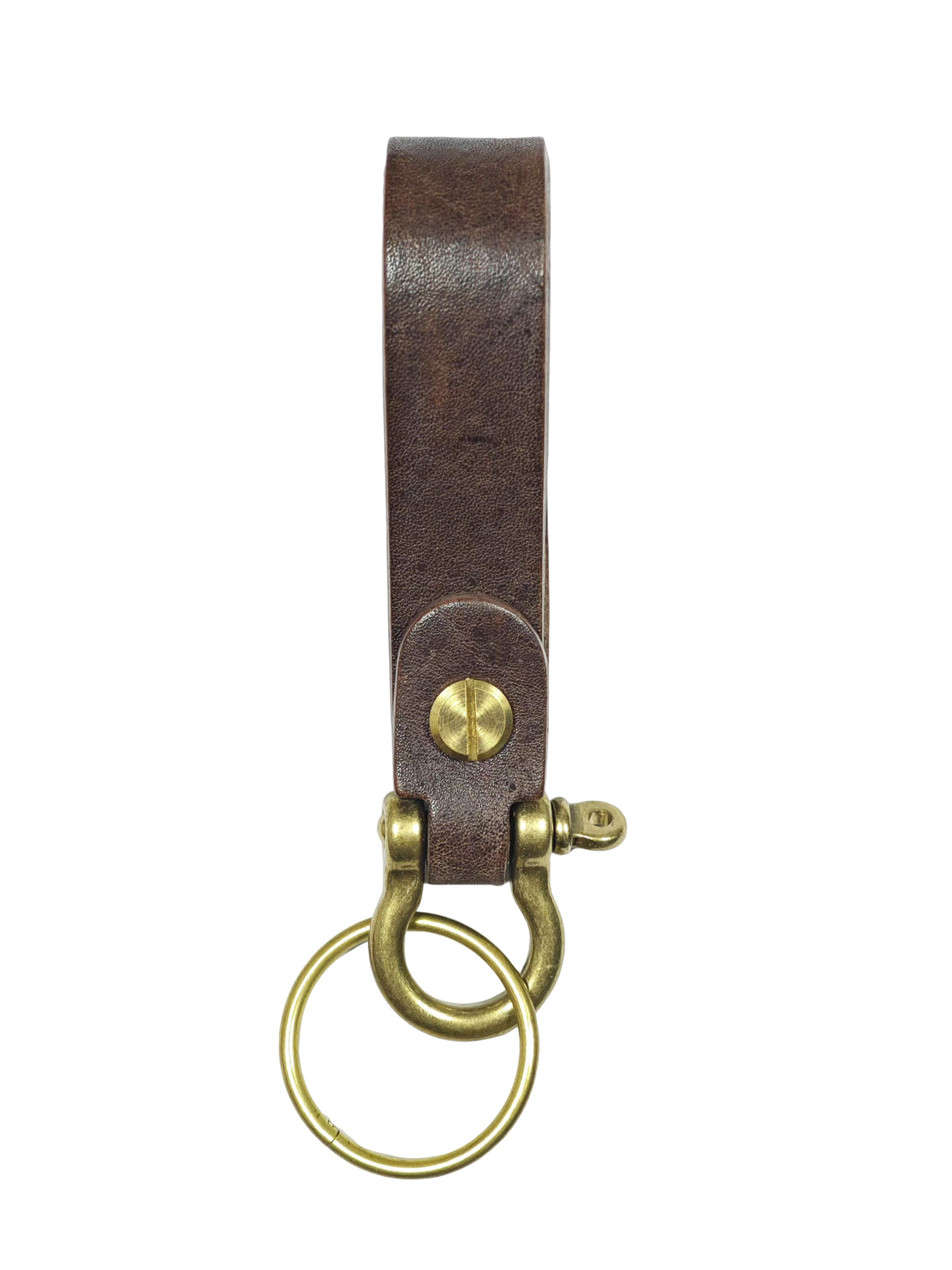 Copper Ring True Leather Key Chain