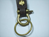 Copper Ring True Leather Key Chain