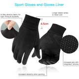 Guantes cálidos antideslizantes con pantalla táctil para deportes 
