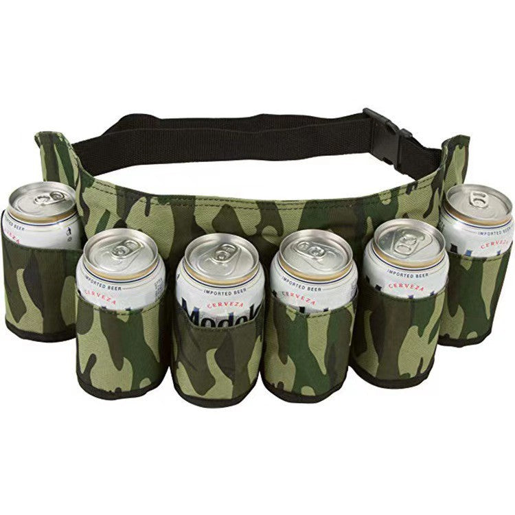 6pcs Can Holder Waist Fanny Pack Belt