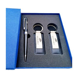Metal Keychains & Pen Business Set 3pcs In Gift Box