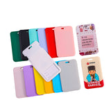 Push-pull Slide Credit Card Holder Sliding Card Case With Keychain