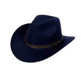Chapeau de cowboy en velours unisexe 