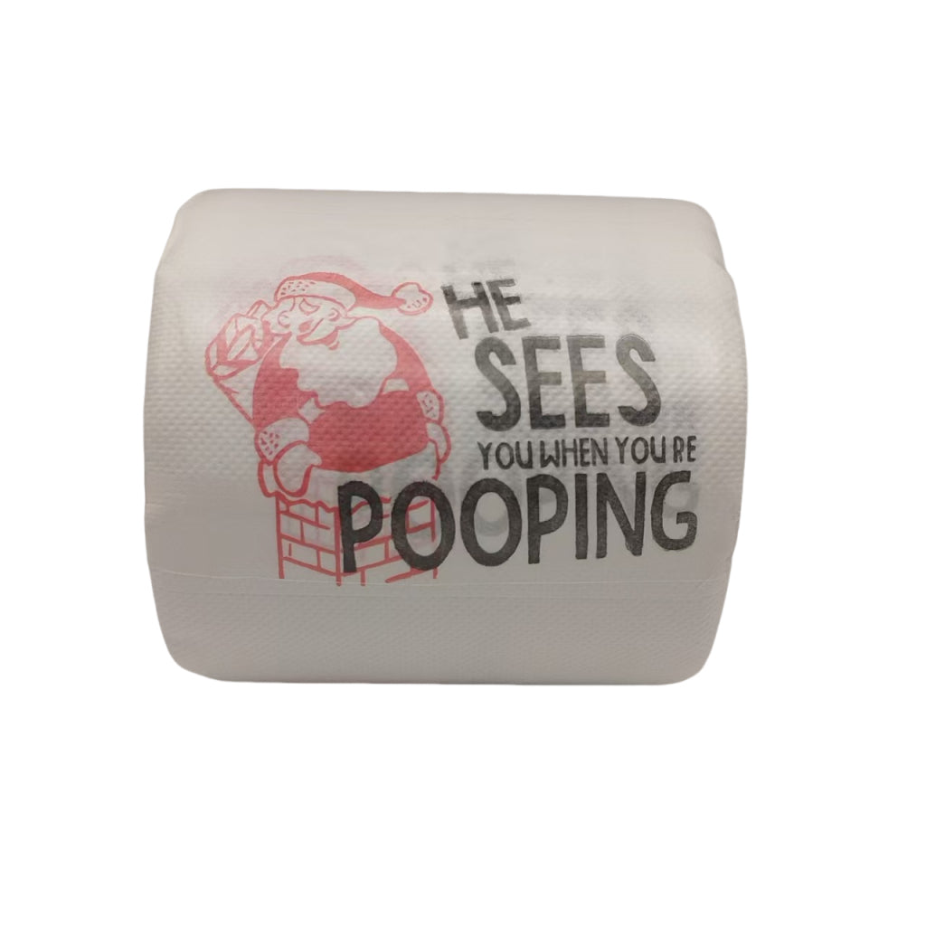 Stock Christmas 2ply Paper Roll Napkin - By Boat