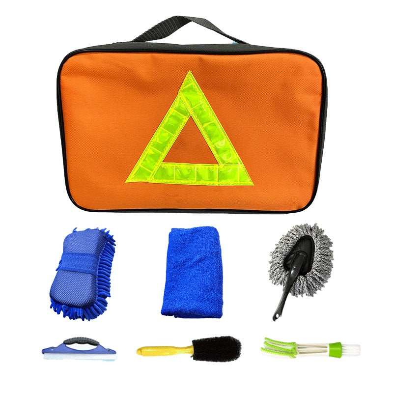 Kit de lavage de voiture 7 pièces avec pochette de transport Oxford - Par bateau 
