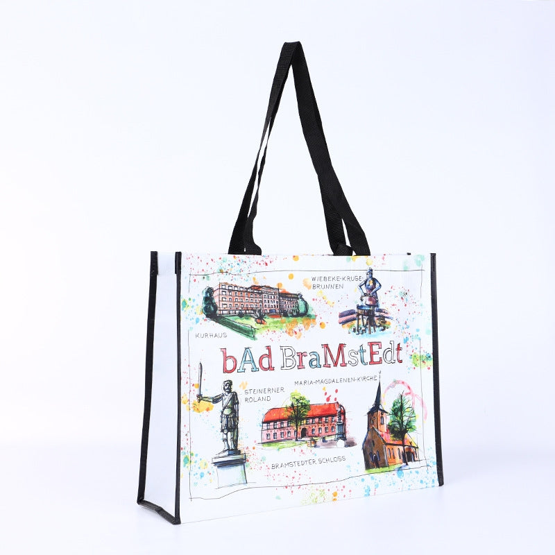 Bolsa de tela no tejida laminada 