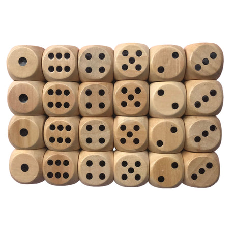 16mm Wooden Dice - Yorkn Inc✅