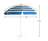 Parasol de plage 48 pouces à impression numérique couleur avec base 