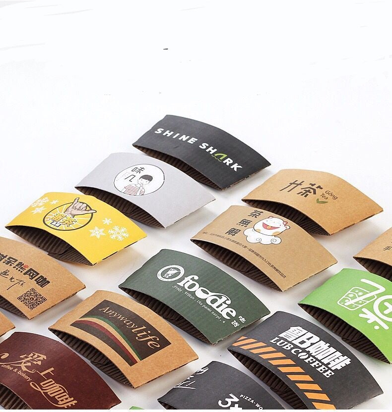 Gobelets en papier noirs de 14 oz avec couvercle 