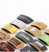 Gobelets en papier noirs de 14 oz avec couvercle 