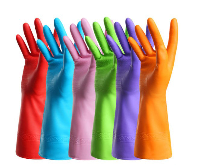 Guantes de goma 